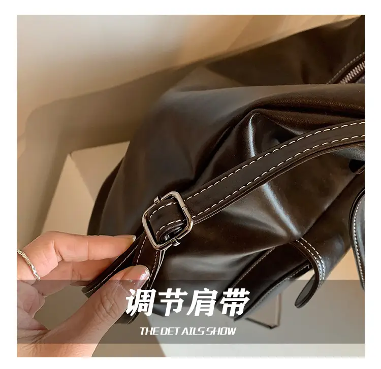 Women's Vintage Brown Leather Tote Bag 2024 — feature 8