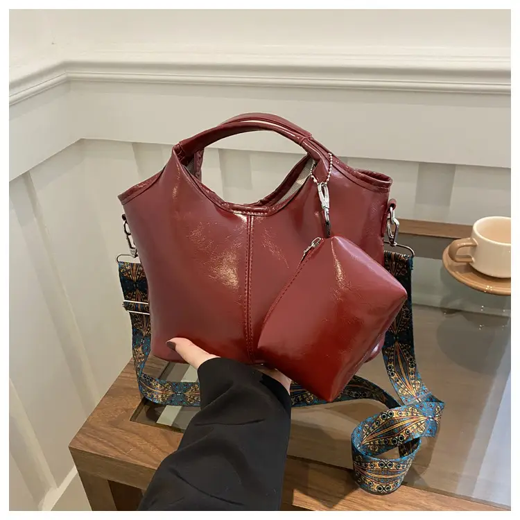 New Women's Brown Large Capacity Tote Bag 2024 - Image 4