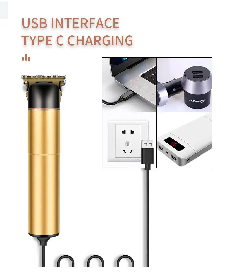 Metal Body Carving Clipper with Oil Head & Quick Charge — feature 7