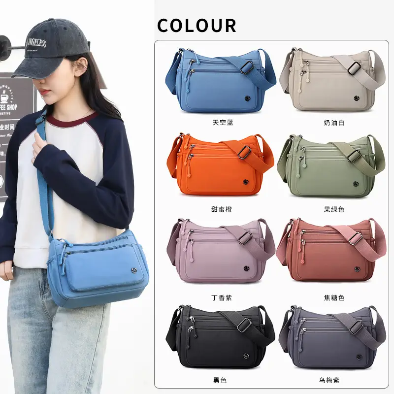 Green Nylon Women's Shoulder Crossbody Bag 2024 - Image 10