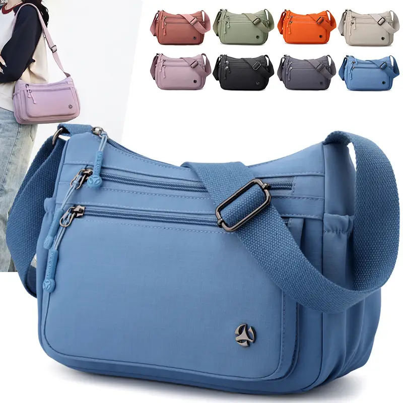 Green Nylon Women's Shoulder Crossbody Bag 2024 - Image 11