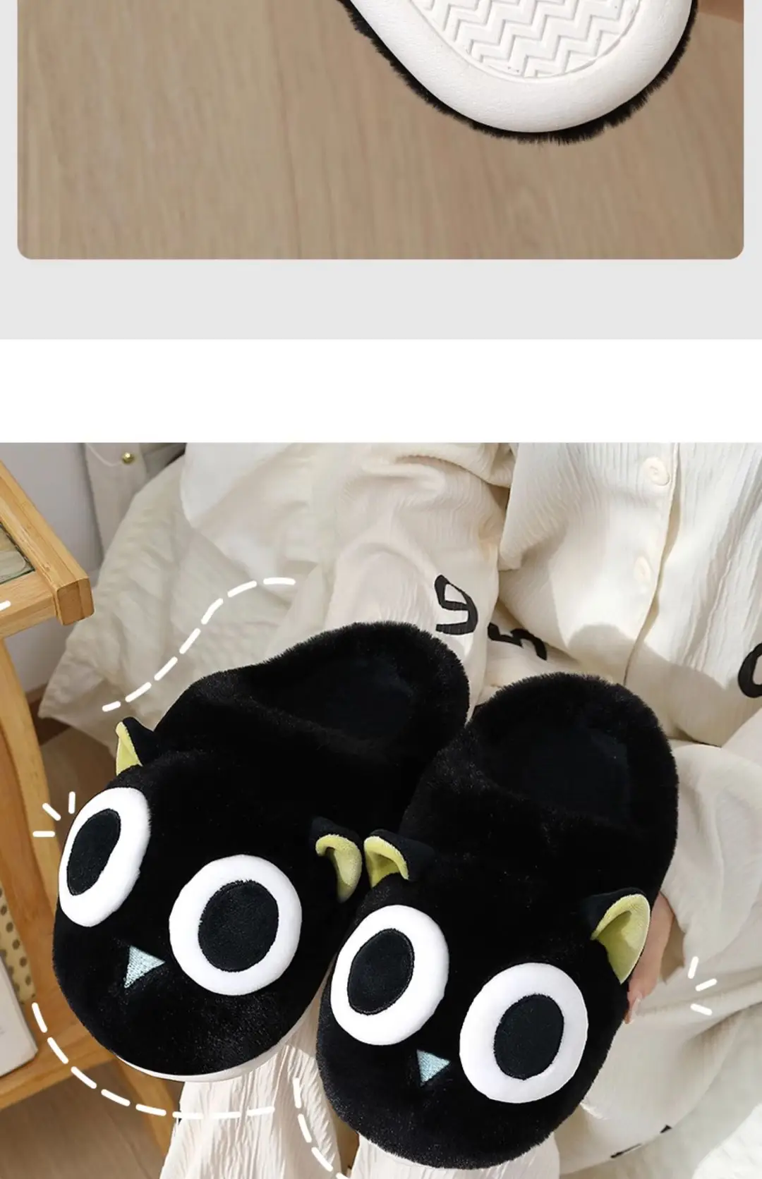 Men's Cotton Slippers with Closed Toe 2025 New Model Indoor Home Eva Plush Warm Thick-Soled Cotton Slippers for Men Wholesale — feature 9