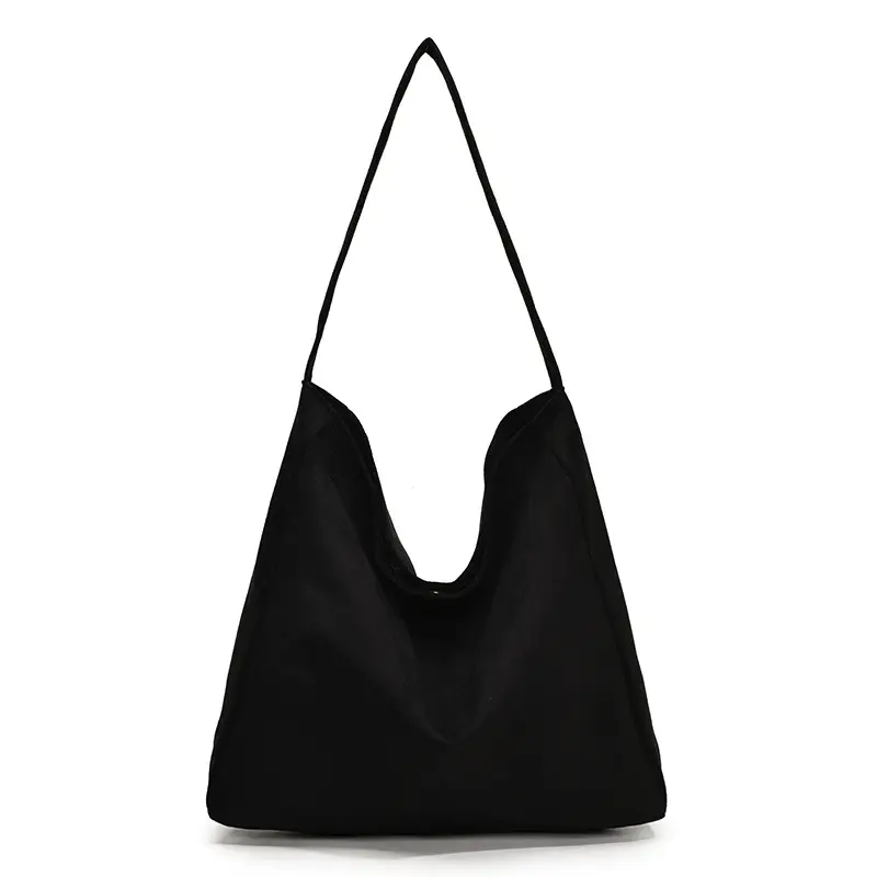 2024 New Arrival Black Suede Underarm Bag with Wide Strap - Image 8