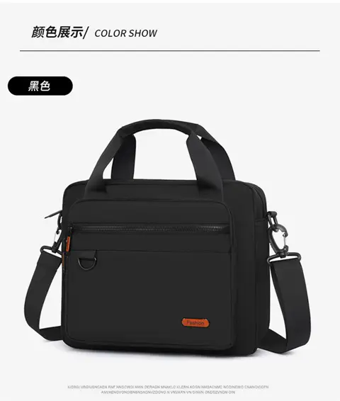 Olive Green Men's Oxford Shoulder Bag — feature 24