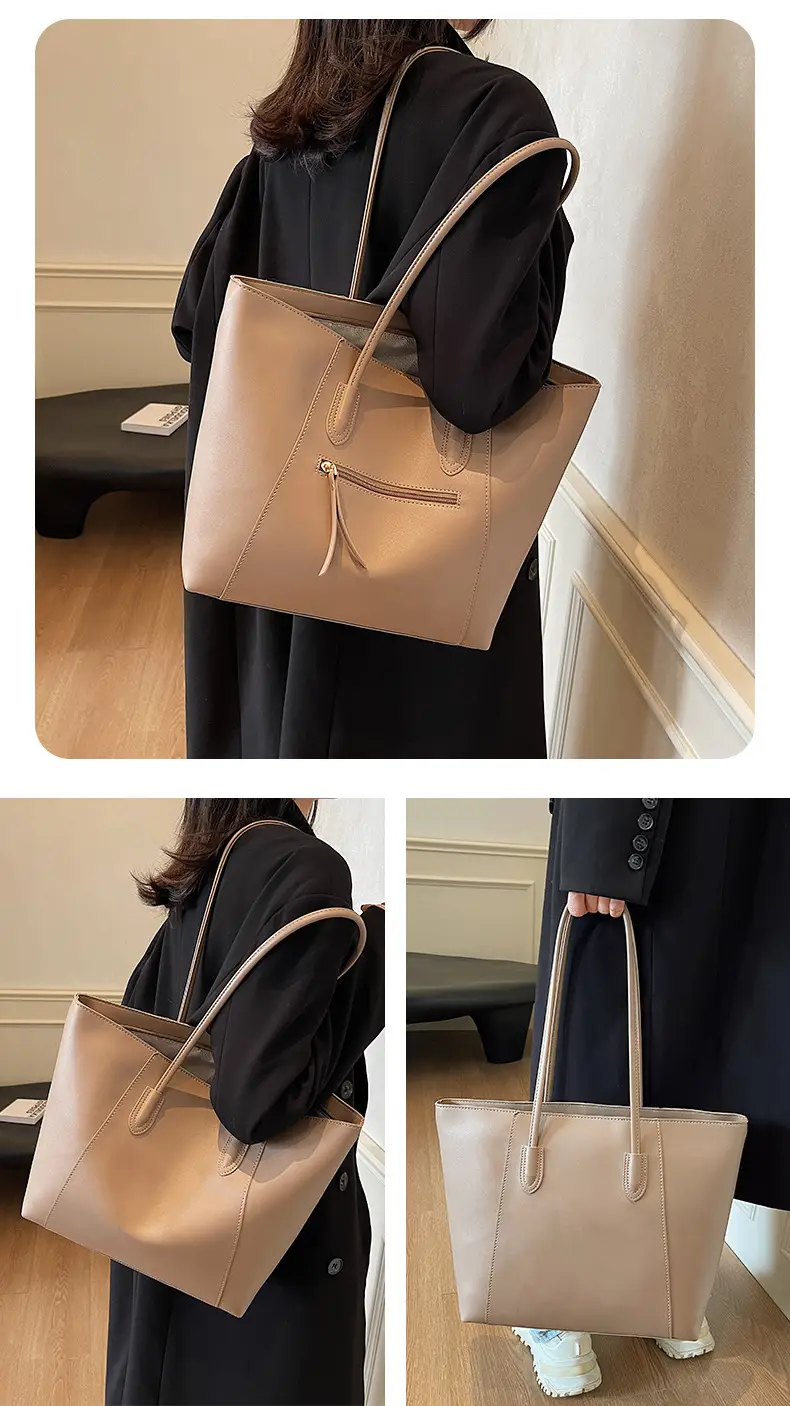 Black Large Capacity Shoulder Tote Bag for Women — feature 20