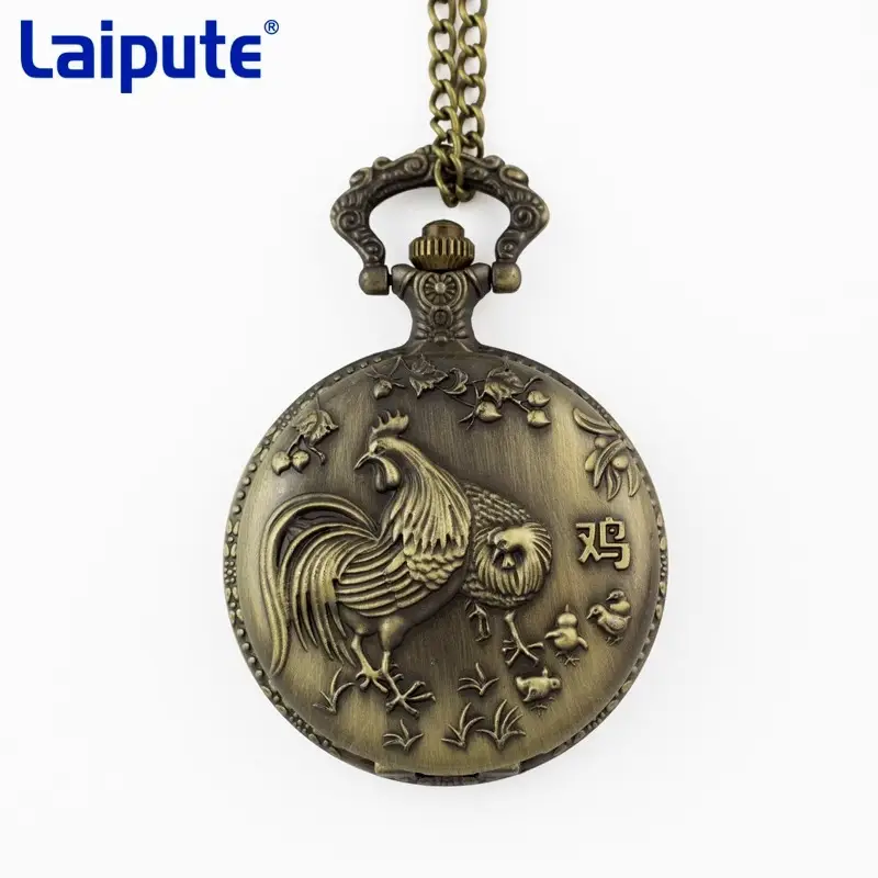 Zodiac Dragon Pocket Watch Necklace for Men Women - Image 8