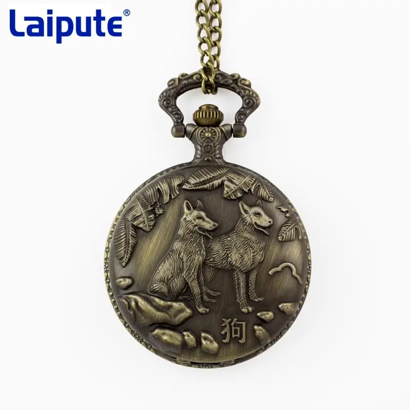 Zodiac Dragon Pocket Watch Necklace for Men Women - Image 9