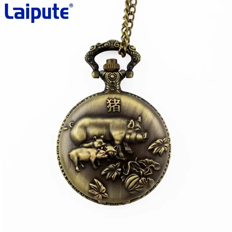 Zodiac Dragon Pocket Watch Necklace for Men Women - Image 10