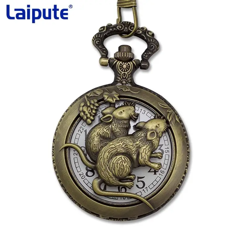 Zodiac Dragon Pocket Watch Necklace for Men Women - Image 11