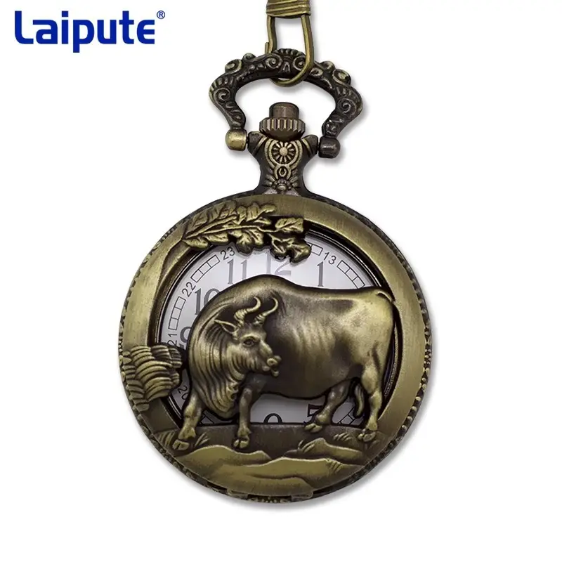 Zodiac Dragon Pocket Watch Necklace for Men Women - Image 12