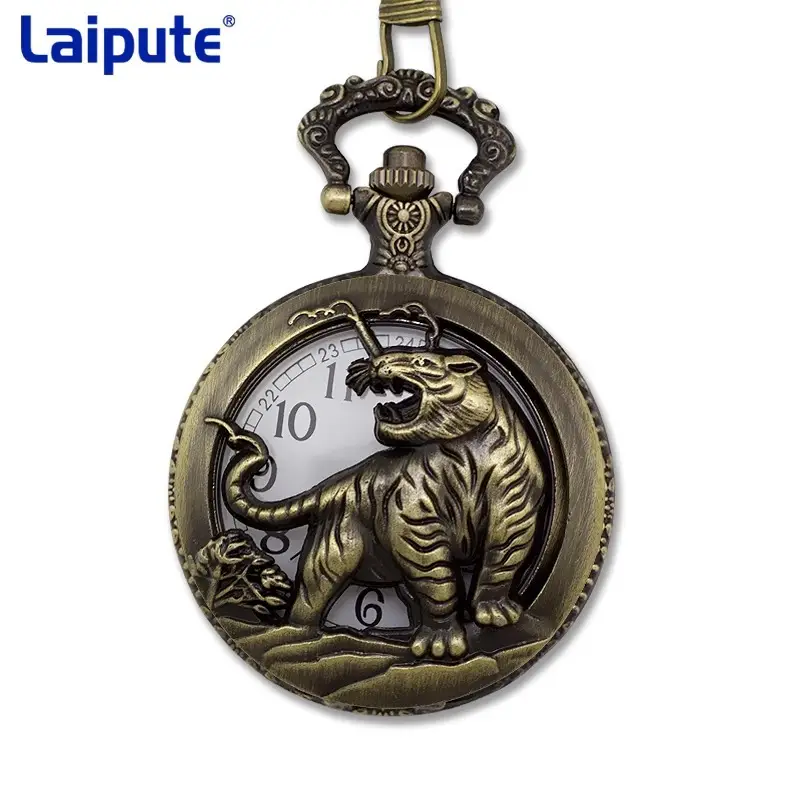 Zodiac Dragon Pocket Watch Necklace for Men Women - Image 13