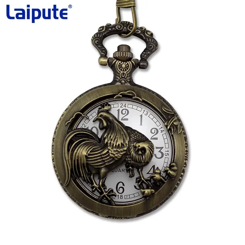 Zodiac Dragon Pocket Watch Necklace for Men Women - Image 19