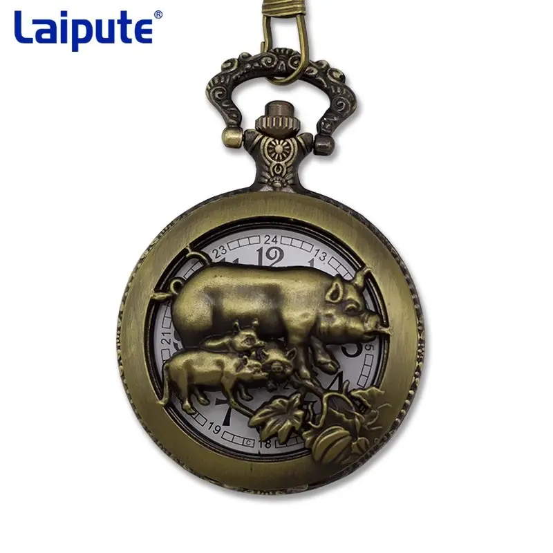 Zodiac Dragon Pocket Watch Necklace for Men Women - Image 21