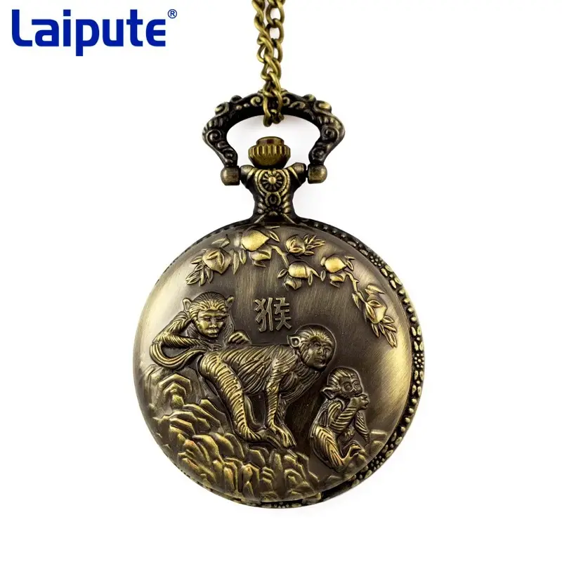 Zodiac Dragon Pocket Watch Necklace for Men Women - Image 7
