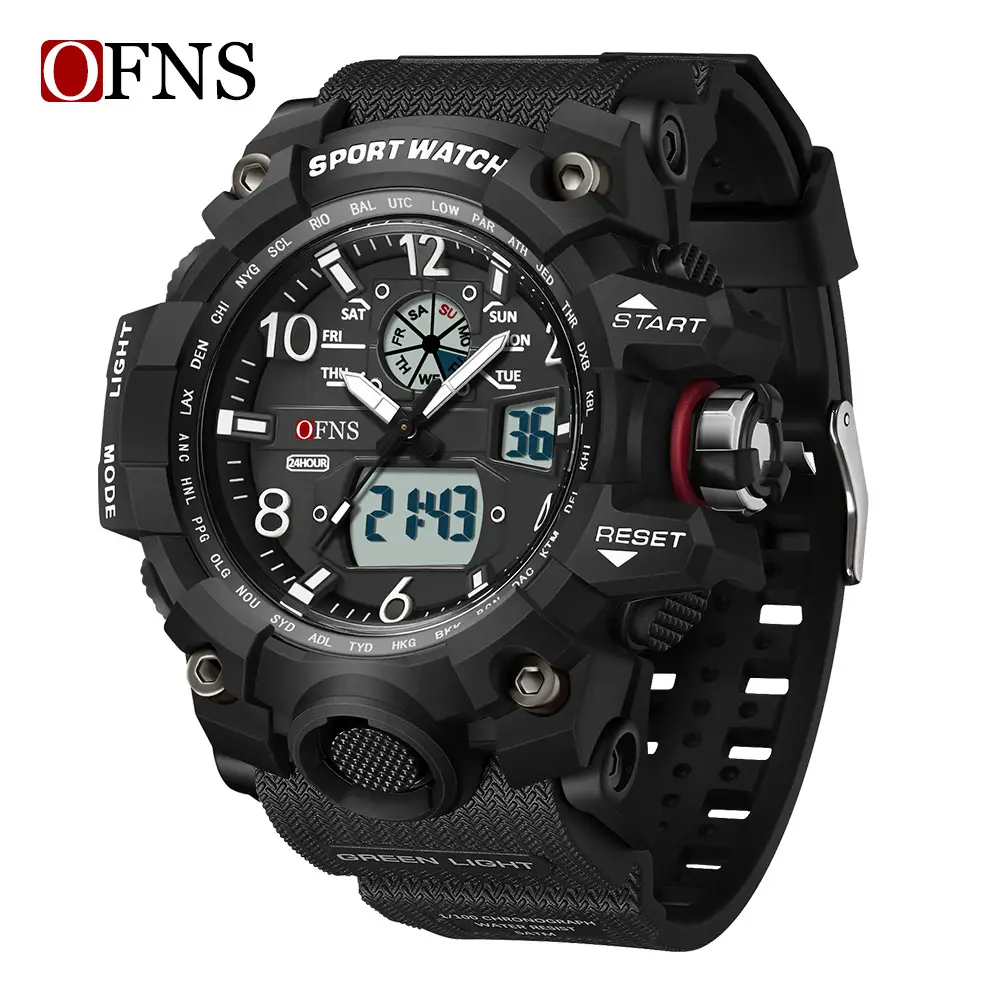 OFNS White Sport Chronograph Watch for Men - Image 9