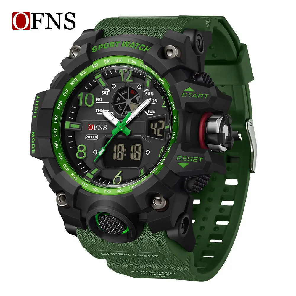 OFNS White Sport Chronograph Watch for Men - Image 4