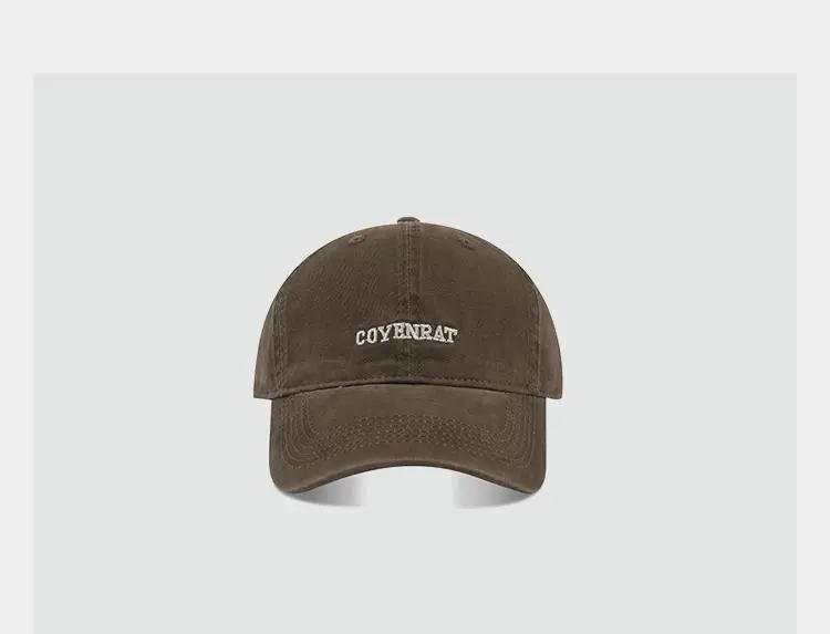 Korean Style Retro Washed Baseball Cap Men Women Big Head — feature 10