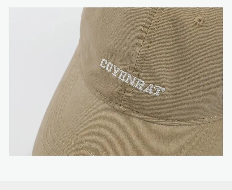 Korean Style Retro Washed Baseball Cap Men Women Big Head — feature 6