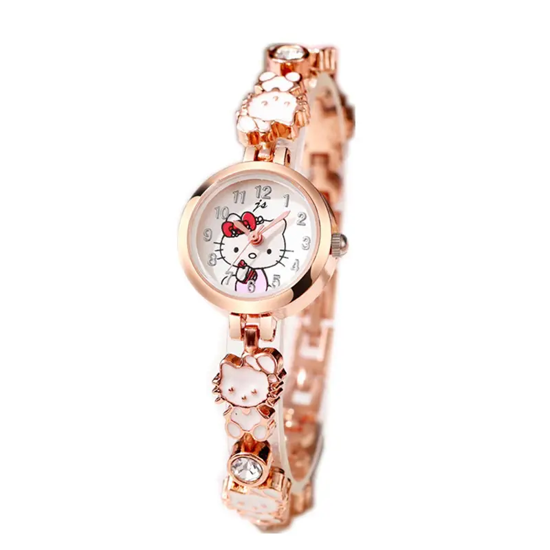 Hello Kitty Cat Watch for Girls Pink Rose Gold Digital Display - Image 7