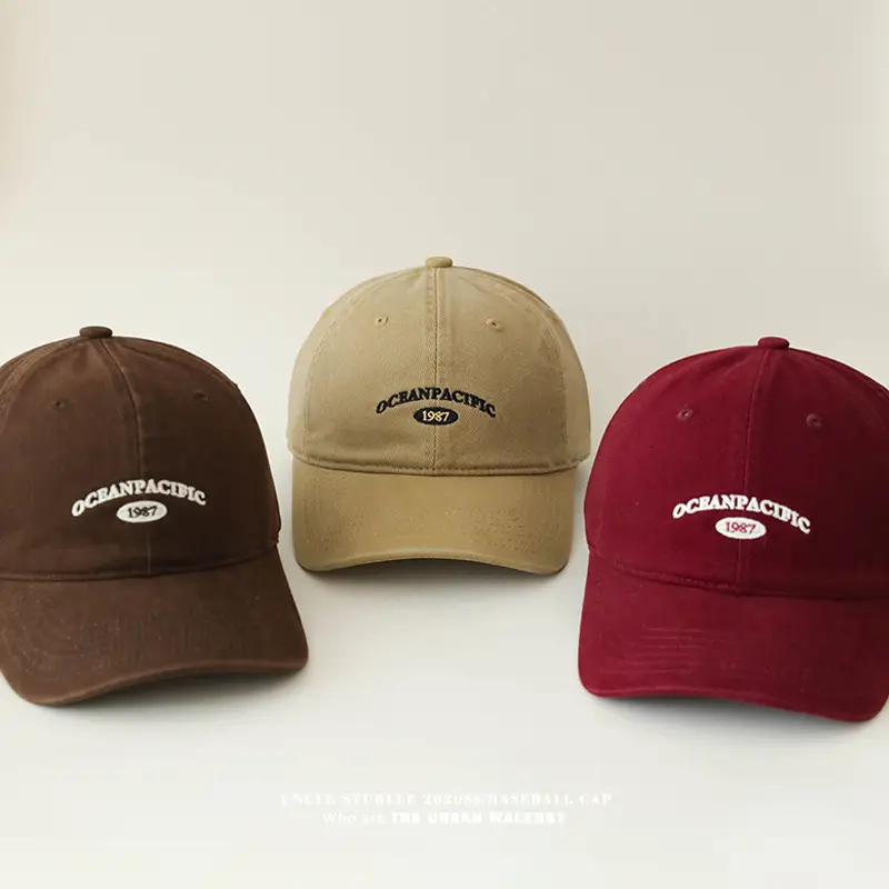 Korean Style Big Head Baseball Cap Brown Large — feature 2
