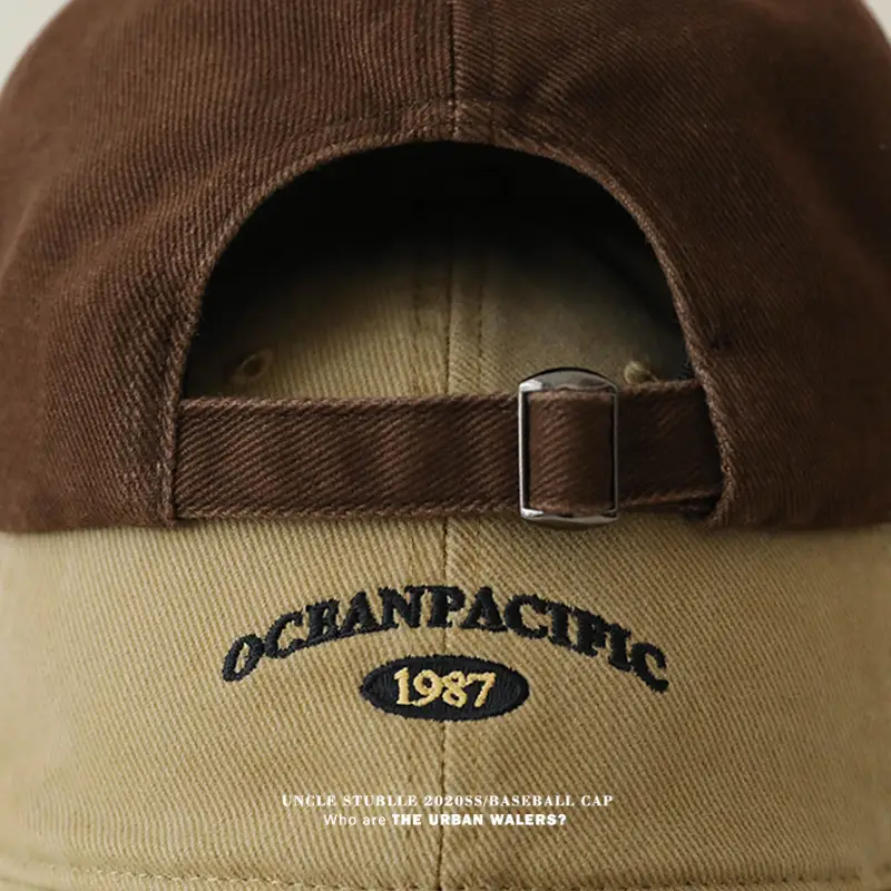 Korean Style Big Head Baseball Cap Brown Large — feature 7