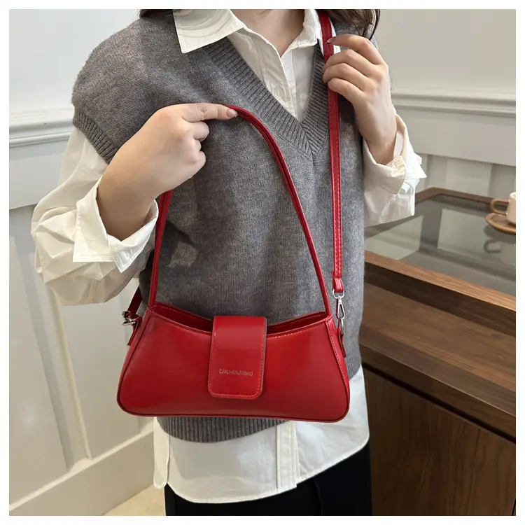 Women's White Shoulder Bag 2024 Winter Western Style - Image 9