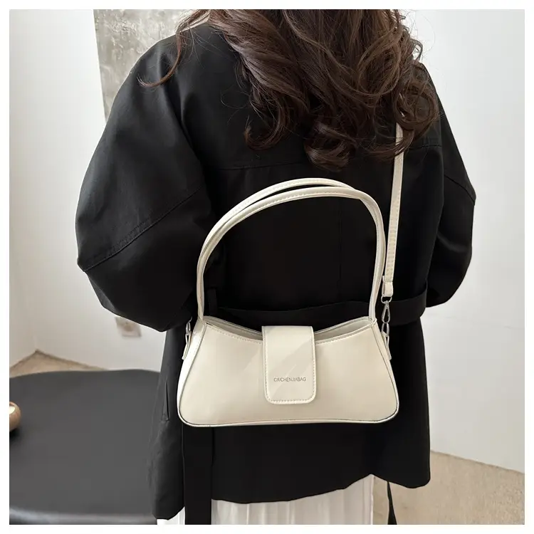 Women's White Shoulder Bag 2024 Winter Western Style — feature 12