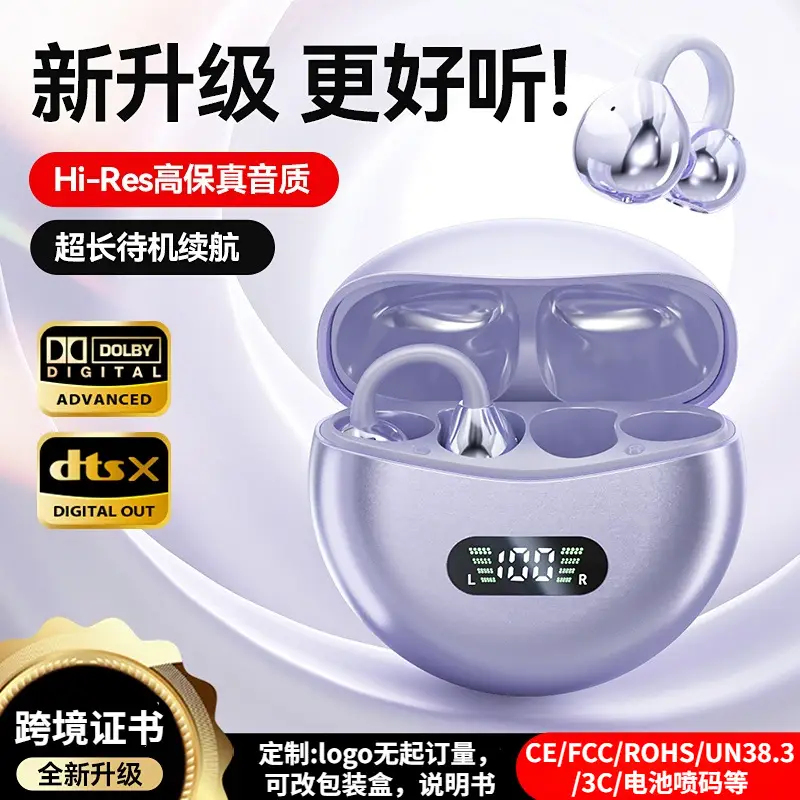 Smart Translation Ear Clip-On Non-In-Ear M79 True Wireless Bluetooth Earphones with Screen and Long Battery Life, Cross-Border Wholesale