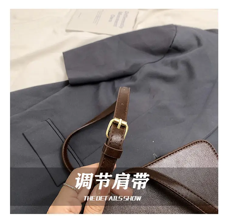 Women Crossbody Bag Red Leather 2024 New Autumn Winter — feature 13