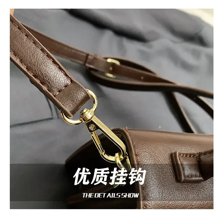 Women Crossbody Bag Red Leather 2024 New Autumn Winter — feature 14