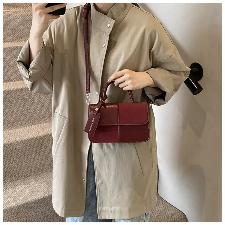 Women Crossbody Bag Red Leather 2024 New Autumn Winter — feature 22