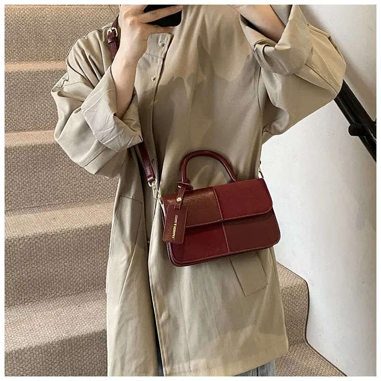 Women Crossbody Bag Red Leather 2024 New Autumn Winter — feature 23