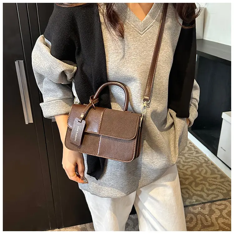 Women Crossbody Bag Red Leather 2024 New Autumn Winter — feature 25