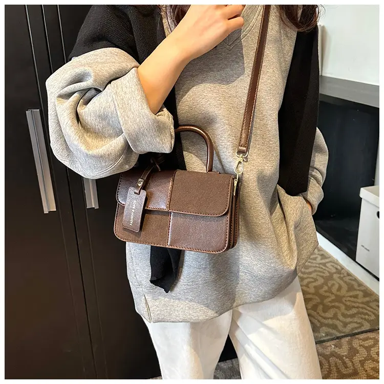 Women Crossbody Bag Red Leather 2024 New Autumn Winter — feature 26