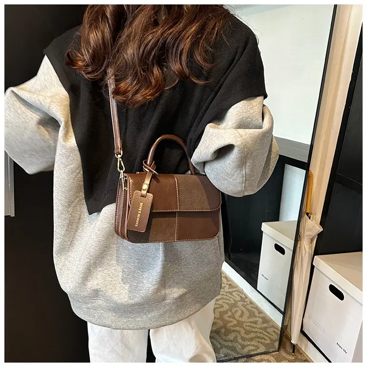 Women Crossbody Bag Red Leather 2024 New Autumn Winter — feature 27