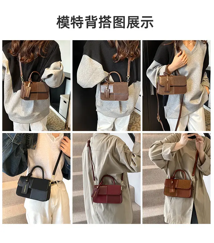 Women Crossbody Bag Red Leather 2024 New Autumn Winter — feature 4