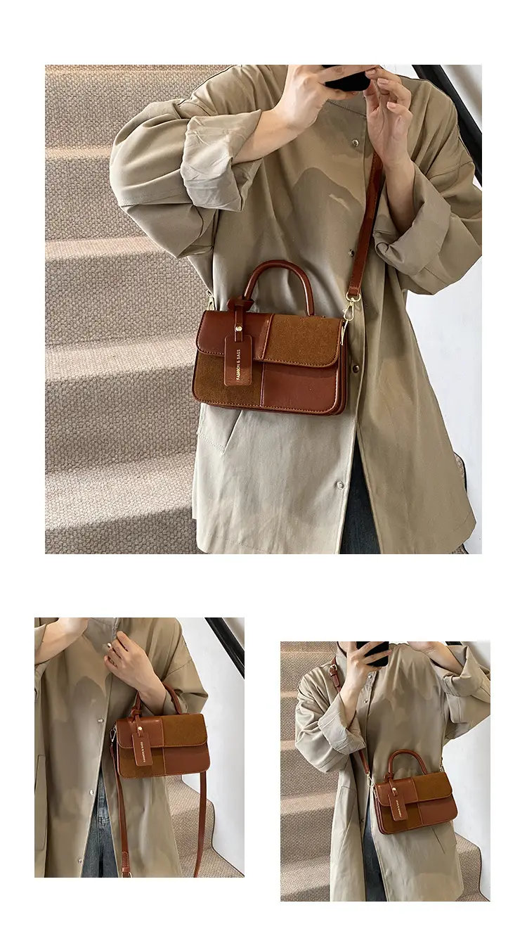 Women Crossbody Bag Red Leather 2024 New Autumn Winter — feature 8