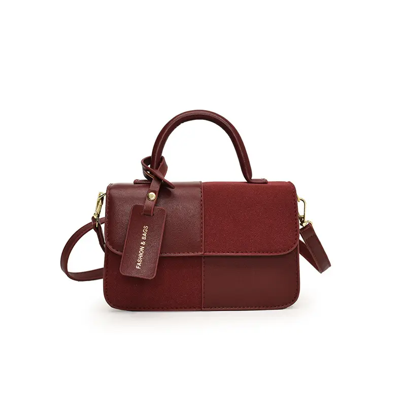 Women Crossbody Bag Red Leather 2024 New Autumn Winter