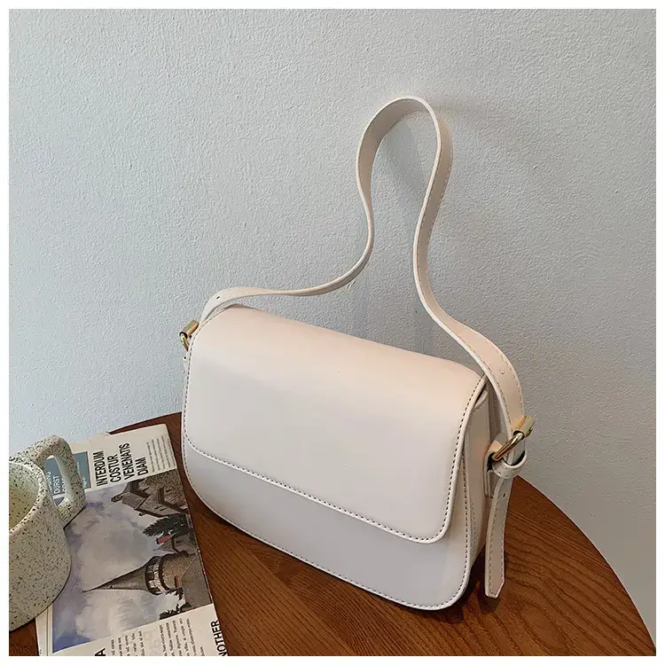 White Retro Crossbody Bag Women 2024 New Trendy Hong Kong Style — feature 22