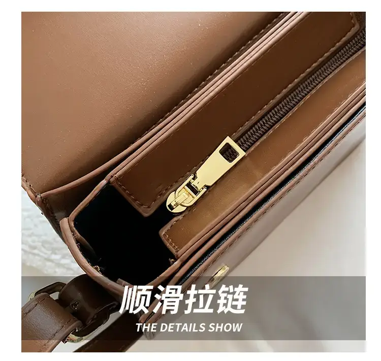 White Retro Crossbody Bag Women 2024 New Trendy Hong Kong Style — feature 4