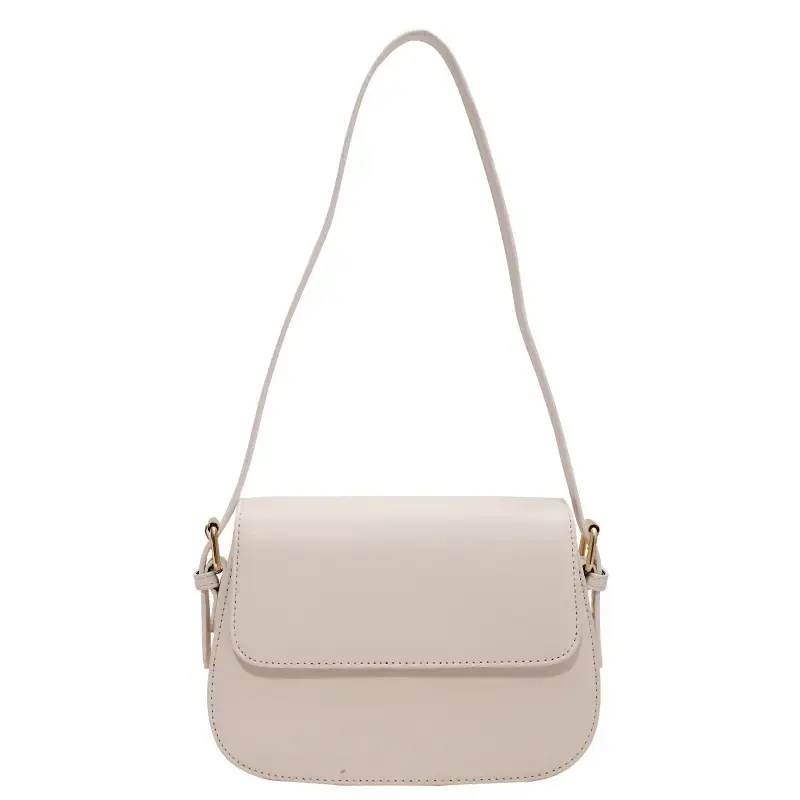 White Retro Crossbody Bag Women 2024 New Trendy Hong Kong Style - Image 3