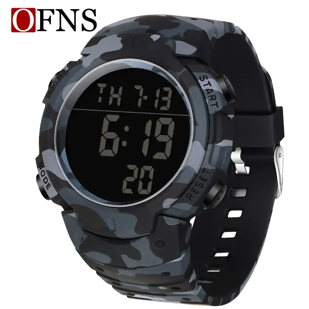 Men's Camouflage Digital Watch 6:19 Display - Image 2
