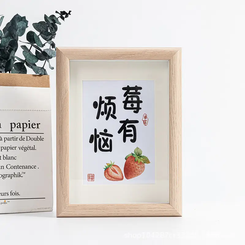 Three-dimensional photo frame wooden hollow table wholesale 5 inch 6 inch 7 inch 8 inch 10 inch A3 photo frame wall photo frame - Image 15