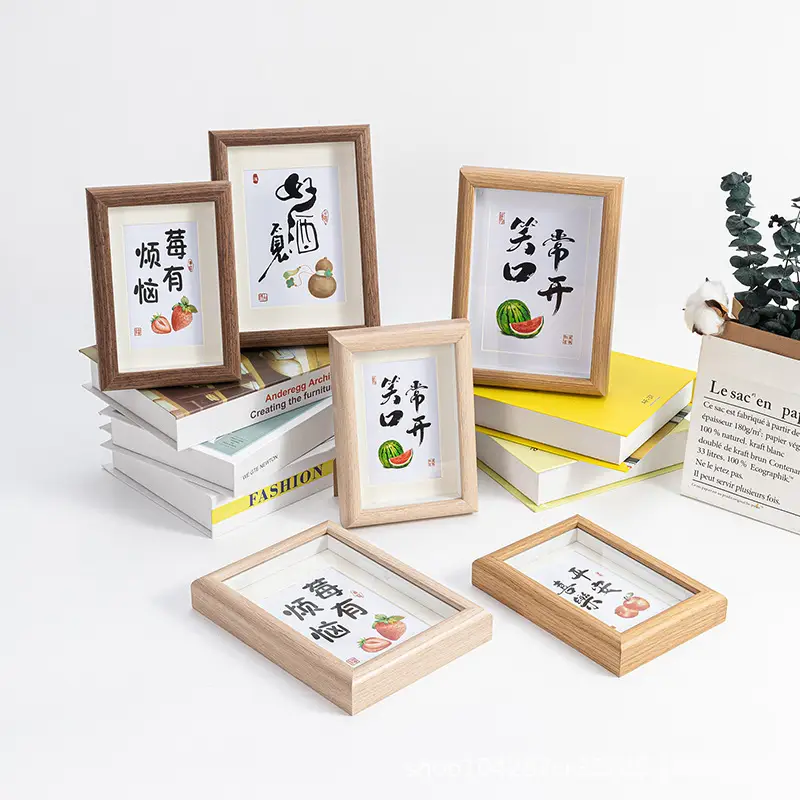 Three-dimensional photo frame wooden hollow table wholesale 5 inch 6 inch 7 inch 8 inch 10 inch A3 photo frame wall photo frame - Image 16