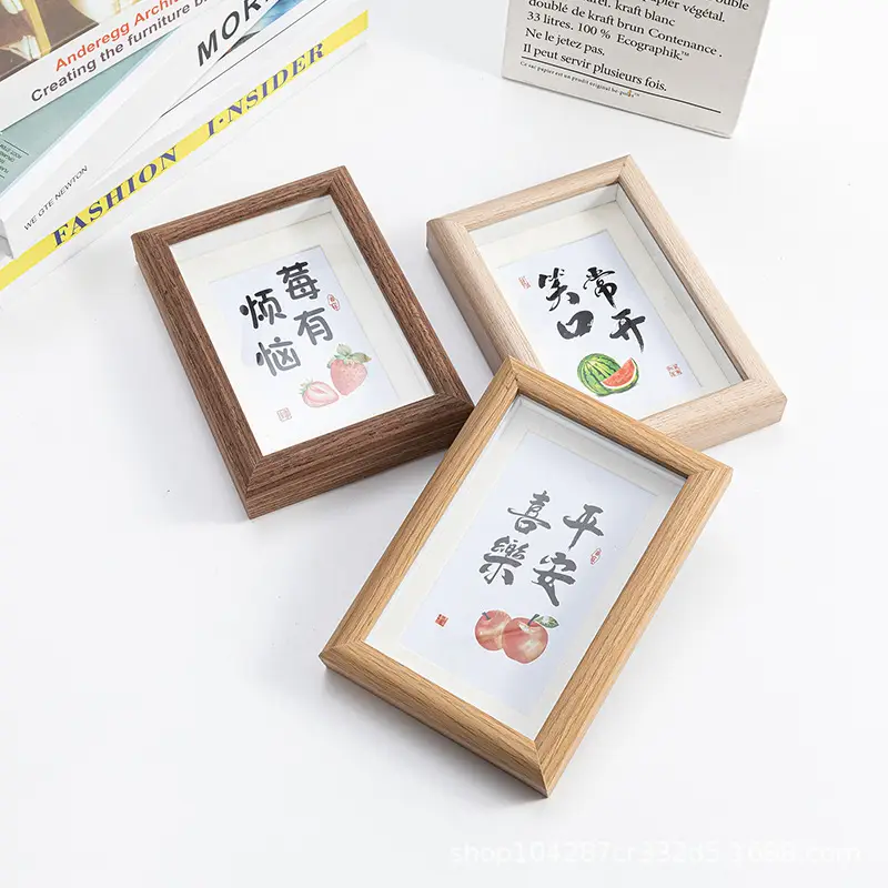 Three-dimensional photo frame wooden hollow table wholesale 5 inch 6 inch 7 inch 8 inch 10 inch A3 photo frame wall photo frame - Image 17