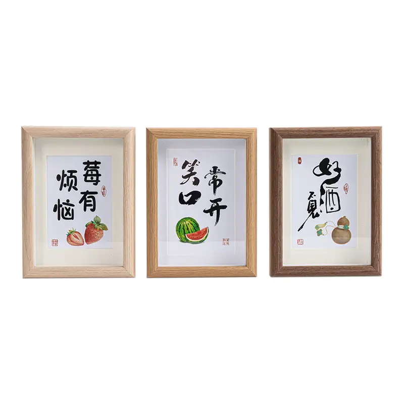 Three-dimensional photo frame wooden hollow table wholesale 5 inch 6 inch 7 inch 8 inch 10 inch A3 photo frame wall photo frame - Image 18