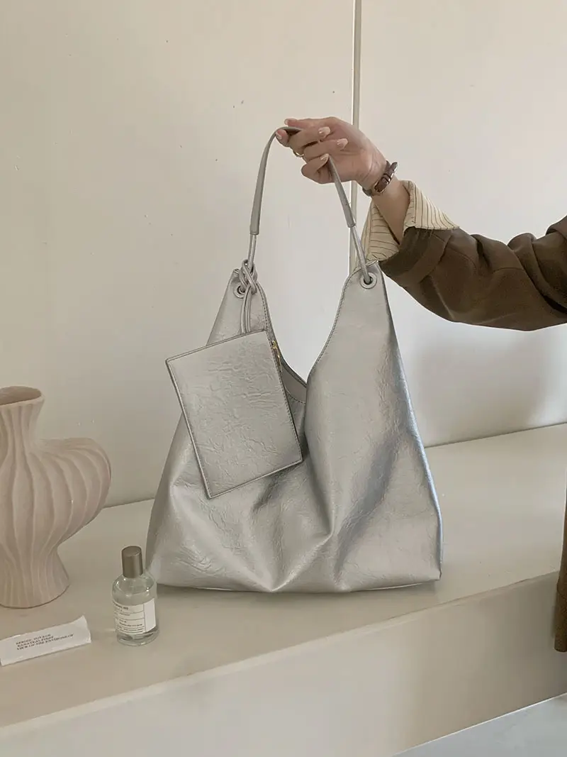 Silver Women's 2-Piece Tote Bag Set — feature 13