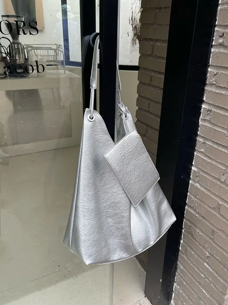 Silver Women's 2-Piece Tote Bag Set — feature 14