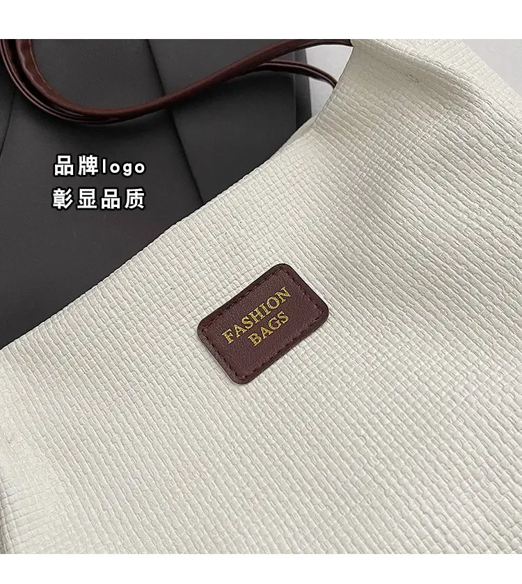 Women's Large Capacity Shoulder Bag with Bear Charm — feature 6