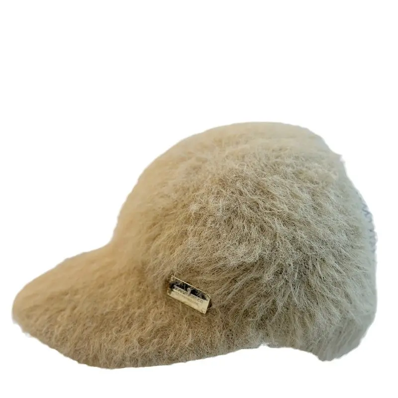 Women's Black Plush Winter Cap Windproof Warm - Image 9